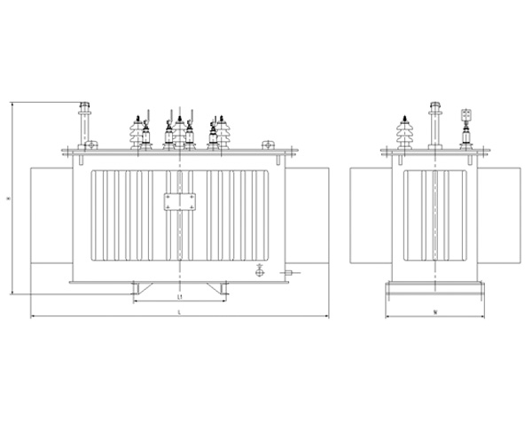 非晶合金三相油浸式配电变压器2