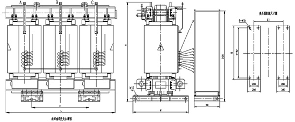 环氧树脂浇注三相干式变压器11